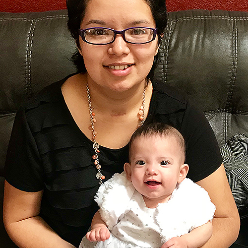 CNS Trains a New Mom - and Patient - How to Care for Her Baby