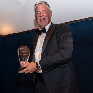 Dr Ashley with award at BIAA Luminary Ceremony