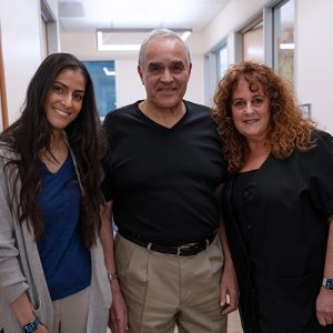 CNS Director of Rehab, Hamaliya Hotaki with Patient Greg Acevedo and wife