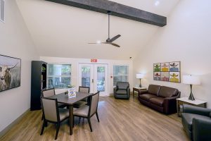 Plano residence, family room